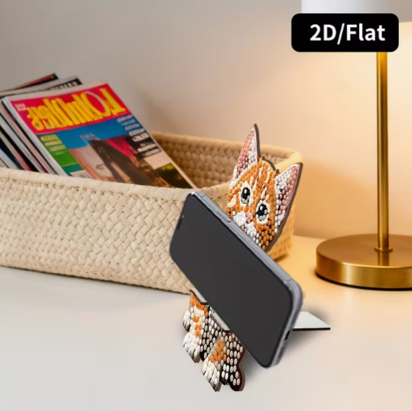 Diamond Painting Handyhalter Katze